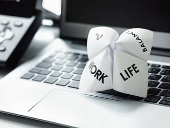 Paper featuring work-life balance